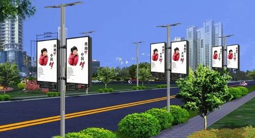 软屏光电 上海户外LED灯杆屏，以播放画面装饰城市环境的新标杆